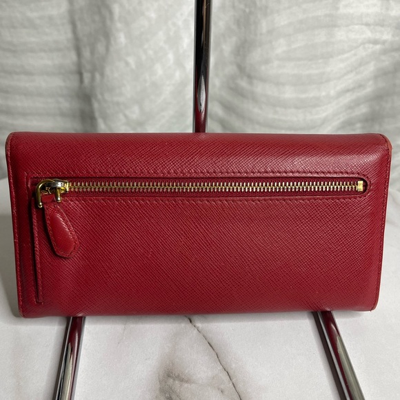 Prada red ribbon long wallet - Picture 5 of 17